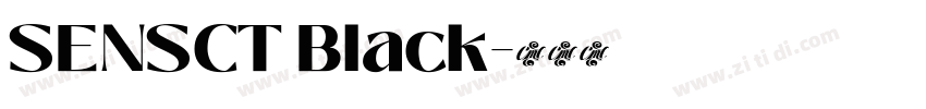 SENSCT Black字体转换